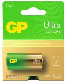 GP Ultra šarminės „C“ tipo baterijos, 2 vnt. pakuotė