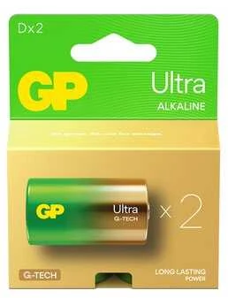 GP Ultra LR20 baterijos, 2 vienetų pakuotė