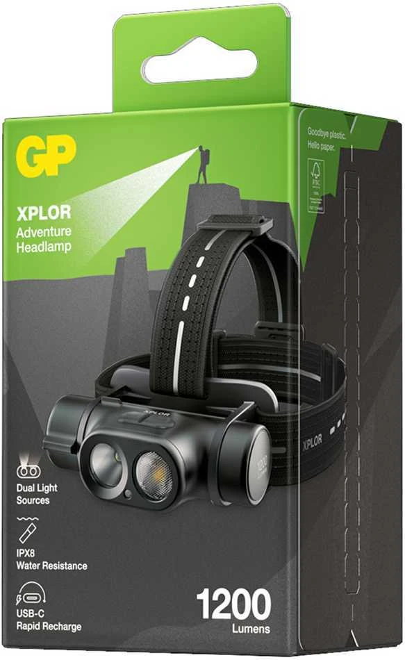 GP Xplor adventure headlamp PHR19 žibintas ant galvos
