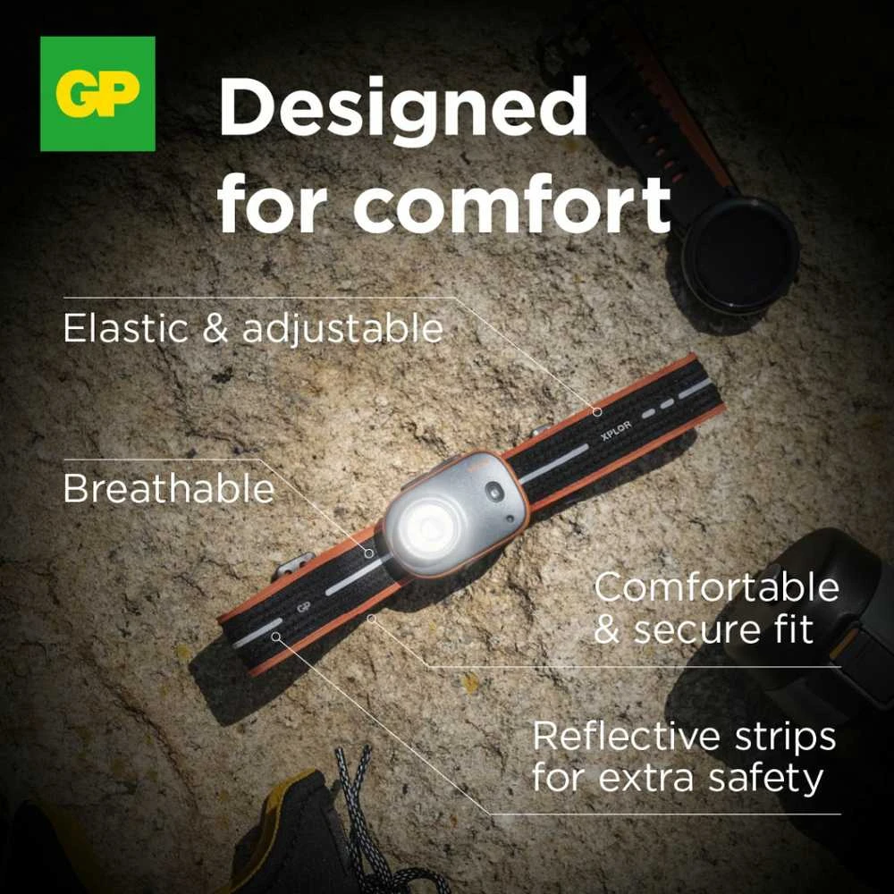 GP Xplor Ultra Compact headlamp PHR16 žibintas ant galvos