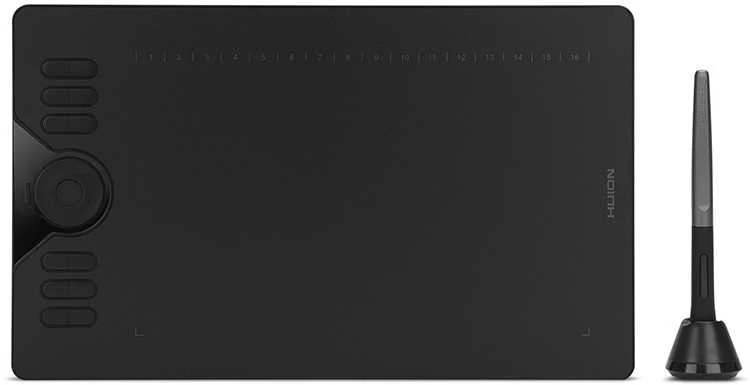 Grafikos Planšetė - HUION HS610 254x158.8mm, 8192 Spaudimo Lygiai, 12 Greitųjų Klavišų
