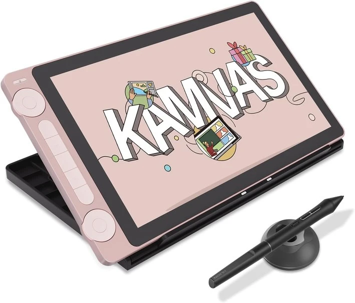 HUION Kamvas 13 graphic tablet Rožinė 5080 lpi 293.76 x 165.24 mm USB