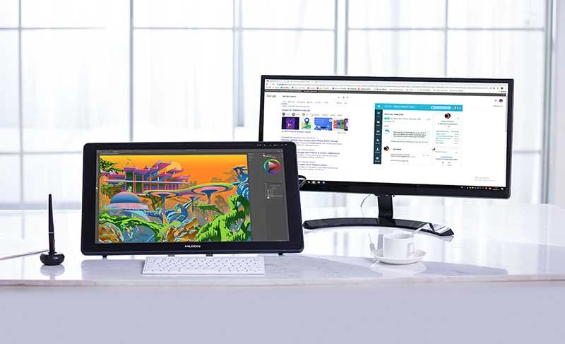 Grafikos Planšetė - Huion Kamvas 22 21.5" FHD 8192 Lygiai Piešimo Jautrumo