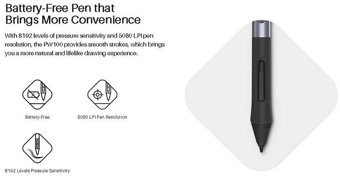 Planšetė Huion H640P graphic tablet 5080 lpi 160 x 99 mm USB Juodas