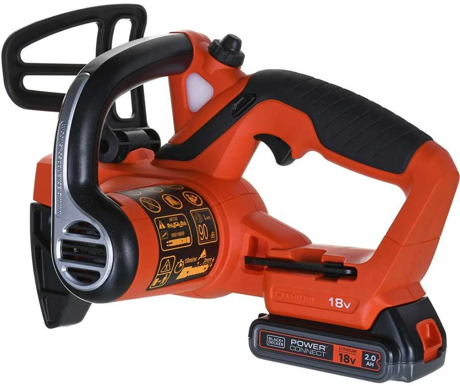 Black & Decker Juodas + DECKER AKU grandininis pjūklas. 18V -