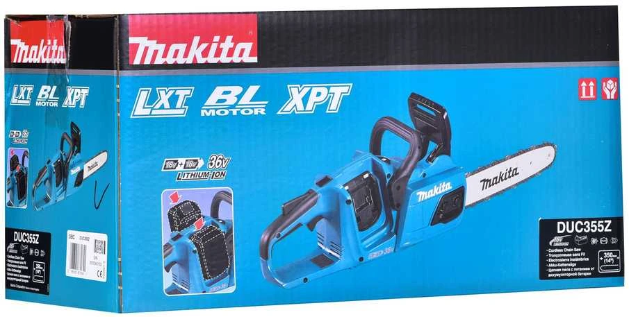 Grandininis pjūklas Makita DUC355Z 2x18V be akumuliatoriaus ir kroviklio