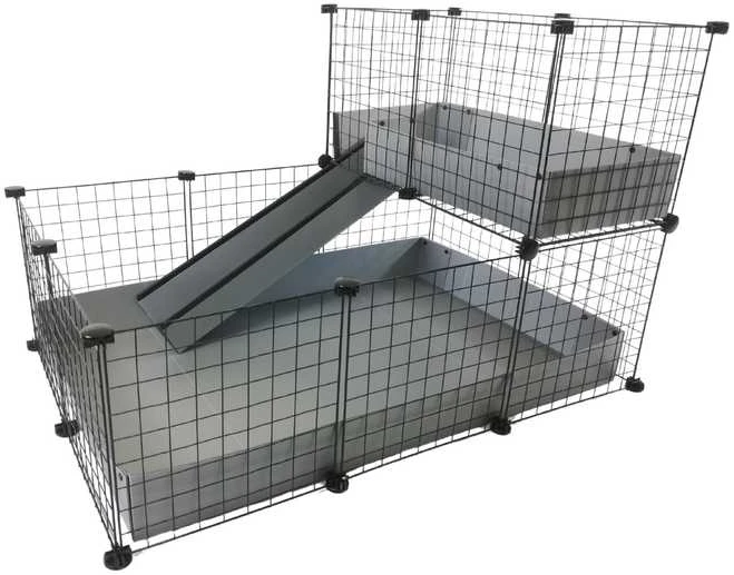 C&C modulinis narvas vieno aukšto 3x2 + palėpė 2x1 + sidabrinė rampa