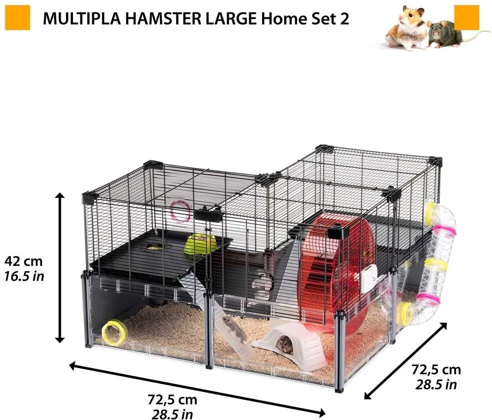 FERPLAST Multipla hamster large - cage for rodents - 107,5 x 37,5 x 42 cm