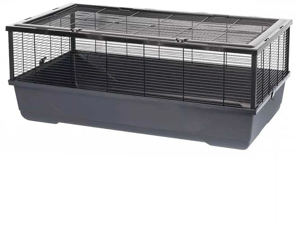 Graužikų Narvas - INTER-ZOO Bernie 100x54x39cm Metalas/Plastikas Juodas