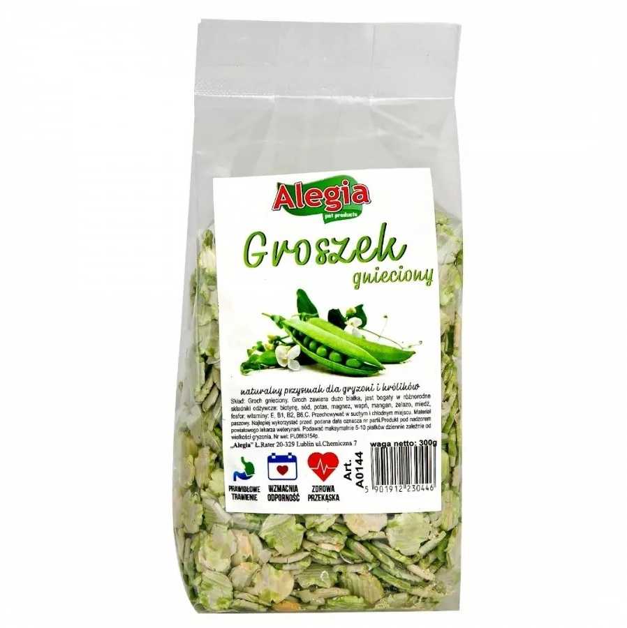 ALEGIA Smulkinti žirniai - skanėstas graužikams ir triušiams - 300g