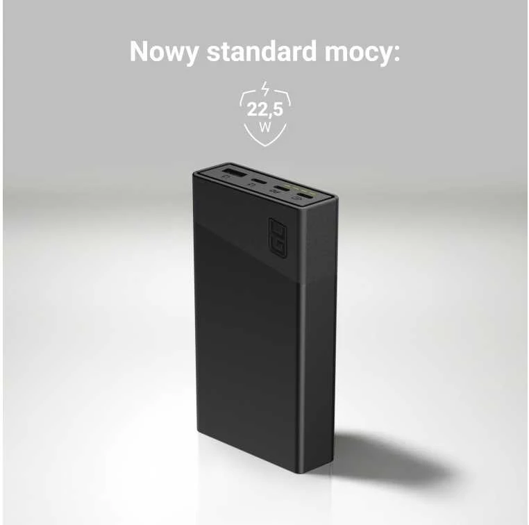 Nešiojamas įkroviklis Green Cell PowerPlay20s Power Bank 20000mAh 22.5W - juodas
