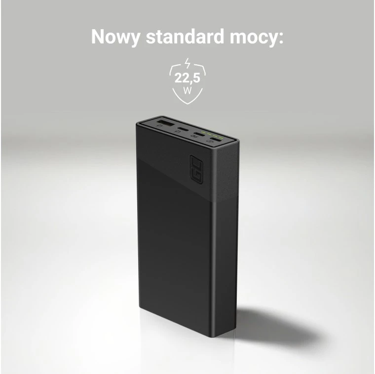 Green Cell Žalias Cell Žalias Cell Power Bank PowerPlay 20000mAh 22.5W - baltas