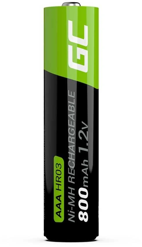 Green Cell Žalias Cell Įkraunama Baterija - Žalias Cell GR08 AAA NiMH 800mAh 2-vnt.