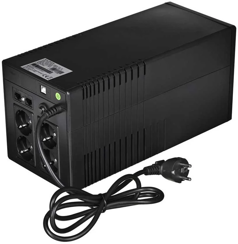 Green Cell Žalias Cell Nepertraukiamo maitinimo šaltinis (UPS) Greencell 1000VA 700W PowerProof su LCD ekranu
