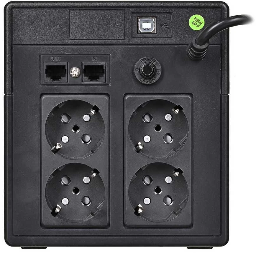 Green Cell Žalias Cell Nepertraukiamo maitinimo šaltinis (UPS) Greencell 1000VA 700W PowerProof su LCD ekranu