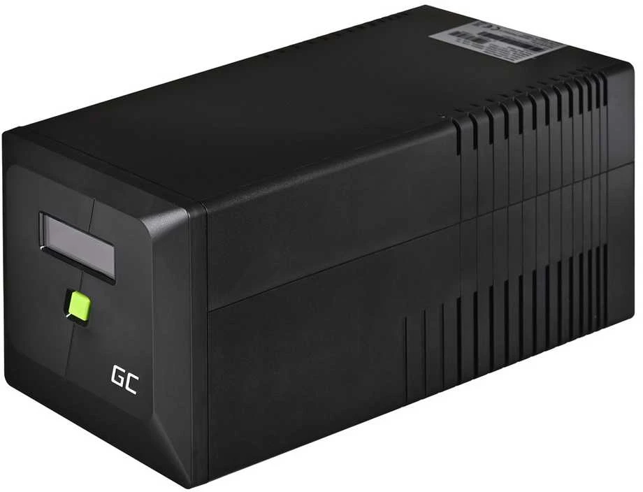 Green Cell Žalias Cell Nepertraukiamo maitinimo šaltinis (UPS) Greencell 1000VA 700W PowerProof su LCD ekranu