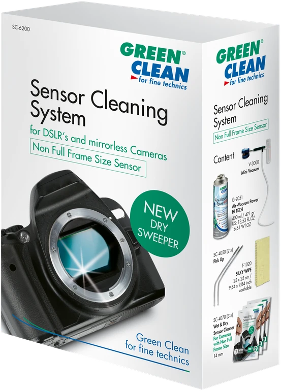 Valiklis Green Clean Žalias Clean Kamera valymo rinkinys - Žalias Clean do koszyka Non Full Frame matrices