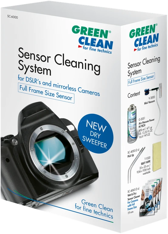 Valiklis Green Clean Žalias Clean Kameros priedai - Žalias valymo rinkinys Full Frame Cleaning Kit