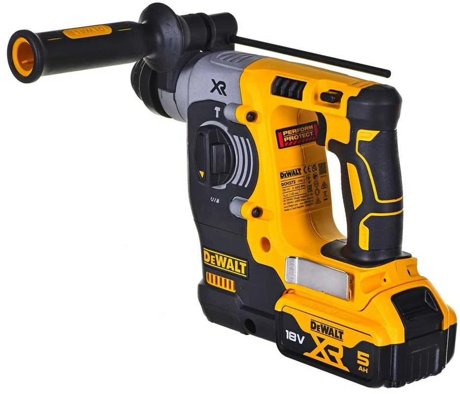 DEWALT akumuliatorinis perforatorius DCH273P2T SDS-PLUS, 18V, 2.1J, 2 x 5.0Ah, TSTAK