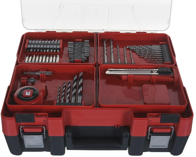 Einhell smūginis suktuvas gręžtuvas TE-CD 18/40 Li-i + 64 priedai (2×2,0Ah) 4513992