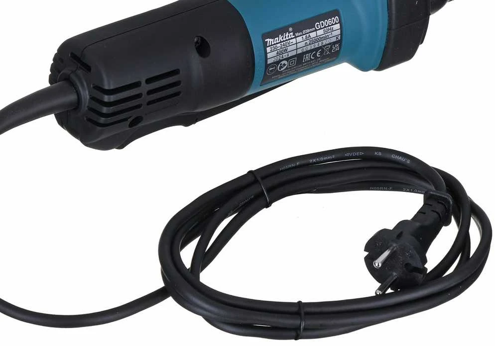 Makita Tiesinis šlifuoklis GD0600 6 mm