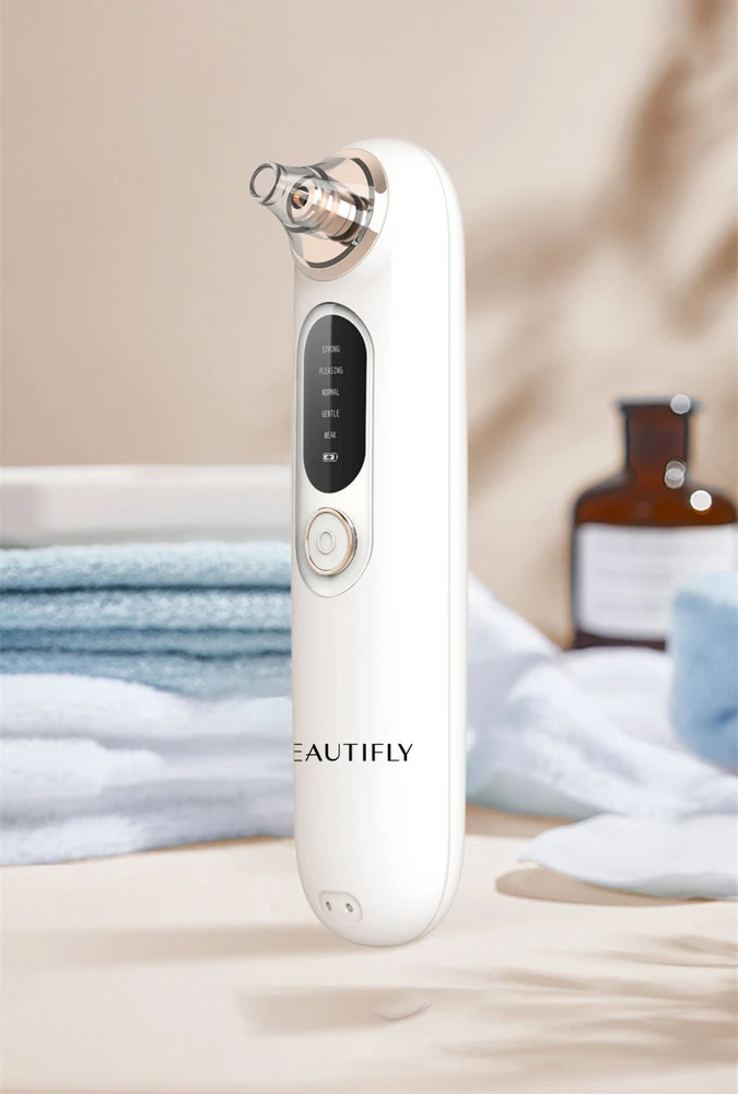 Grožio Priemonė - Beautifly Derma Glow PRO Mikrodermabrazija Su 6 Galvutėmis Ir Reguliuojamu Siurbimu