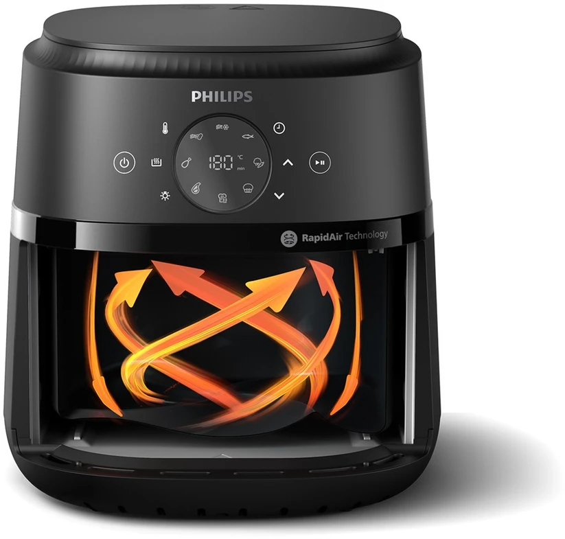 Karšto Oro Gruzdintuvė - Philips NA221/00 4,2 L Juoda, Sidabrinė