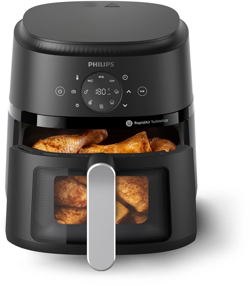 Karšto Oro Gruzdintuvė - Philips NA221/00 4,2 L Juoda, Sidabrinė
