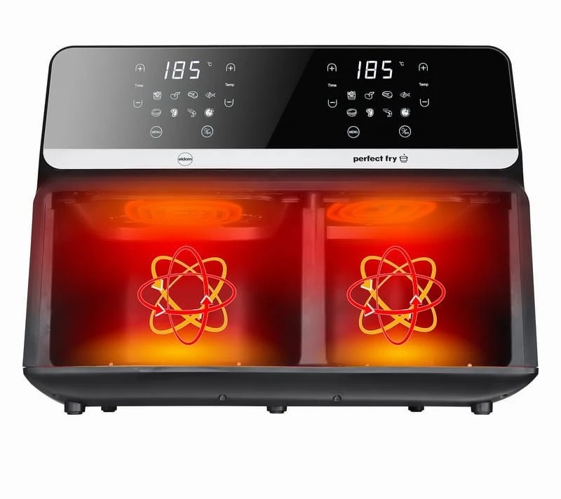 Gruzdintuvė Karšto oro fritiūrinė - ELDOM FR200 Fritela 9L, 8 Virimo Programos, LED Ekranas