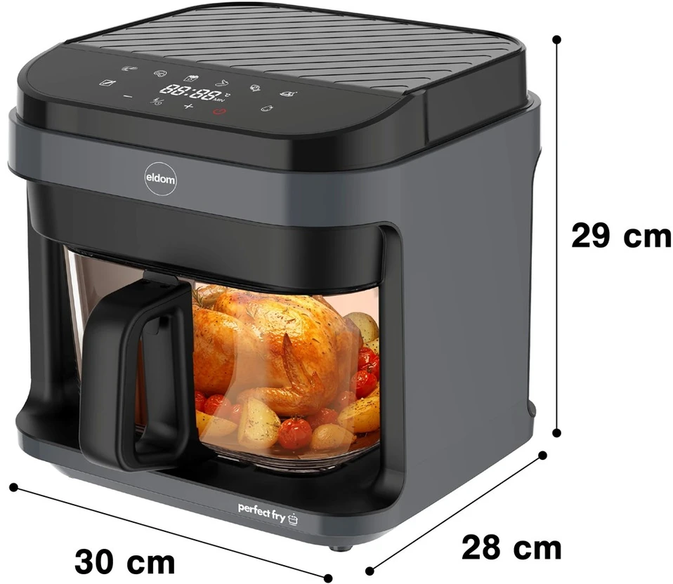 Gruzdintuvė ELDOM FR500 AIR FRYER GLASS CONTAINER 5.5 L