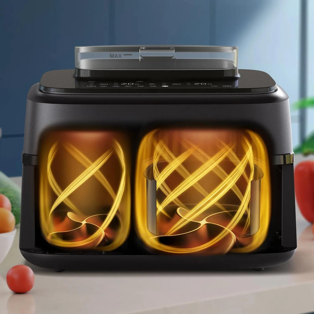 Dviejų krepšelių gruzdintuvė Philips 5000 Series NA551/00 su garų funkcija