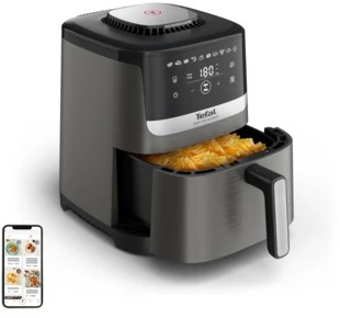 Karšto oro gruzdintuvė Tefal Easy Fry Silence, 5 l, pilkos spalvos (EY551HE0)