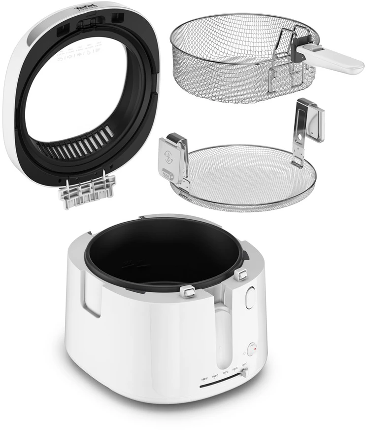 Tefal Filtra Vision FF2541E0 gruzdintuvė viena 2,1 L savarankiška 1900 W gruzdintuvė balta