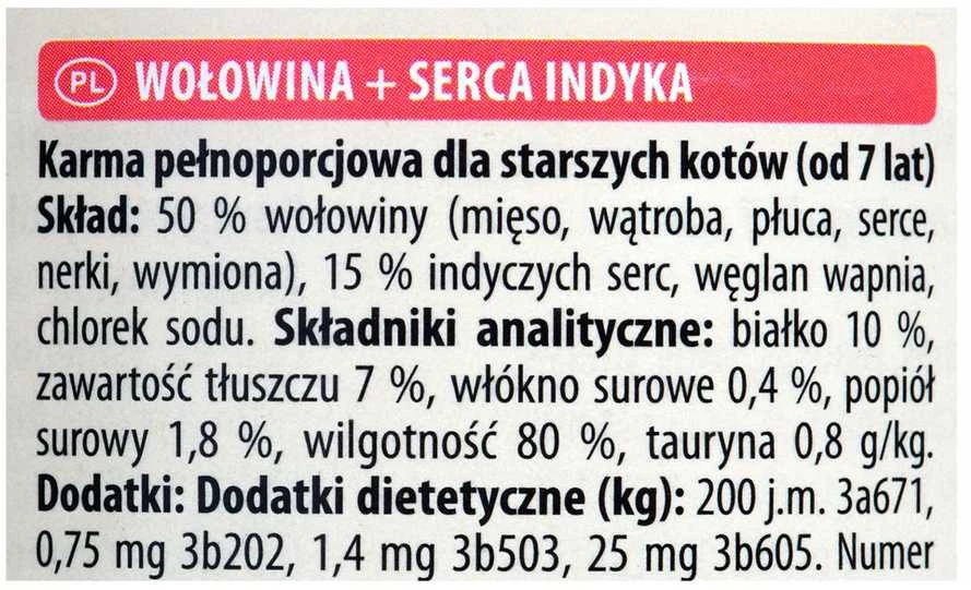 Kačių Maistas - ANIMONDA Carny Senior Jautiena ir Kalakutienos Širdelės Drėgnas 400g