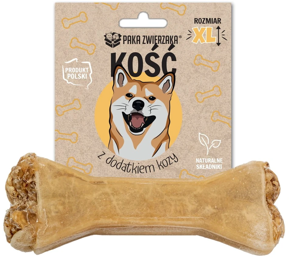 PAKA ZWIERZAKA Kaulas su ožka XL 17 cm - šunų skanėstas - 115 g