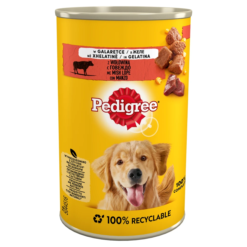 Drėgnas Šunų Maistas - Pedigree Jautienos Želė 400g