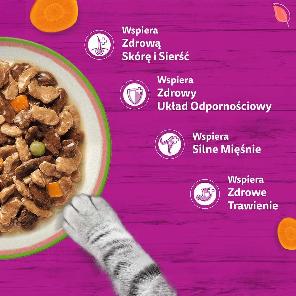WHISKAS Adult Tasty Mix „Chef’s Choice“ 40×85 g pilnavertis šlapias maistas suaugusiems katėms padaže
