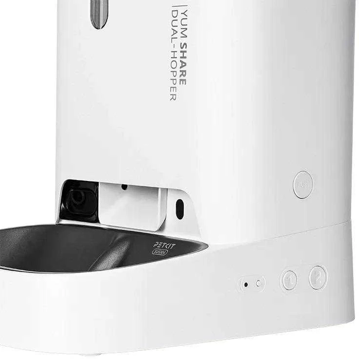 Automatinė šėrykla Petkit YumShare Dual Hopper, baltos spalvos