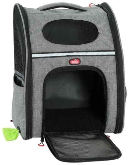 ZOLUX Nomad – augintinių nešiojimo kuprinė šunims ir katėms – 32 × 25 × 42 cm