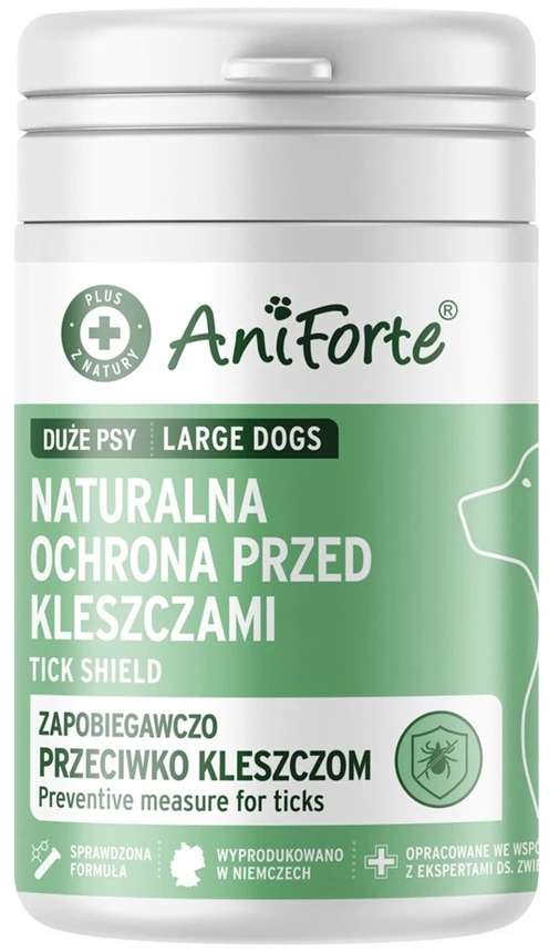 ANIFORTE erkių apsauga didelėms veislėms - papildai šunims - 60 tablečių