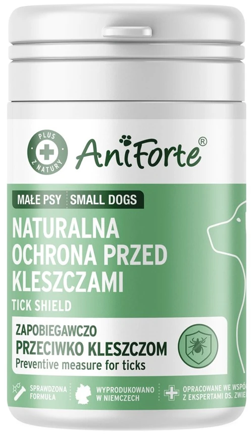 ANIFORTE erkių apsauga mažoms veislėms - papildai šunims - 60 tablečių