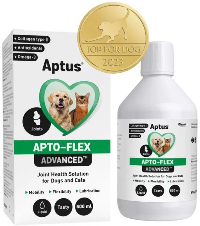APTUS Apto-flex Advanced – sąnarių papildai šunims ir katėms – 500 ml