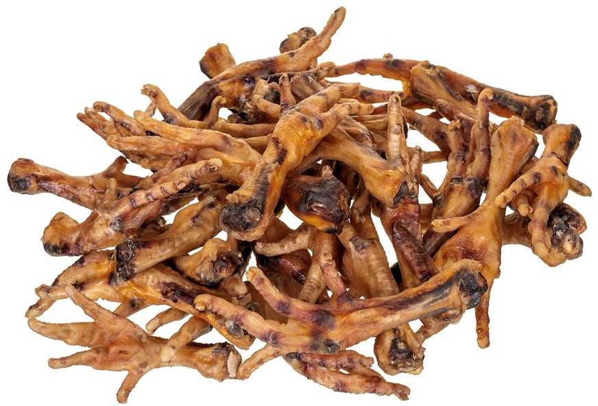 Gyvūnų Priedas - PETITTO Džiovinti Vištienos Pėdų 1kg Be Grūdų Kramtomi
