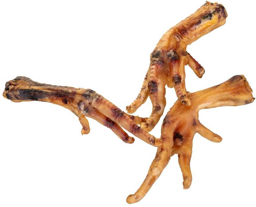 Gyvūnų Priedas - PETITTO Džiovinti Vištienos Pėdų 1kg Be Grūdų Kramtomi
