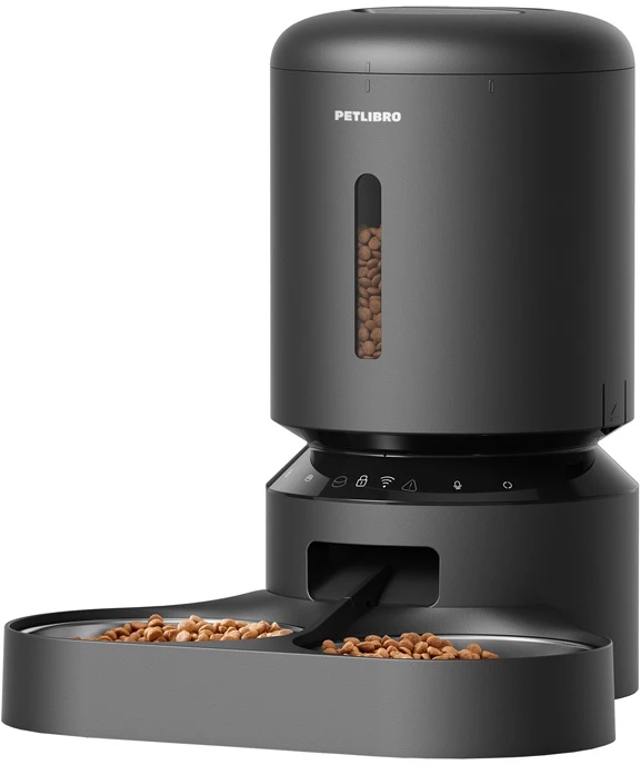 Petlibro Granary dvigubo dubenėlio šėrykla, Wifi, 5L (juoda)