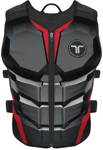 „bHaptics TactSuit Air Onyx“ liemenė su jutikliniais elementais