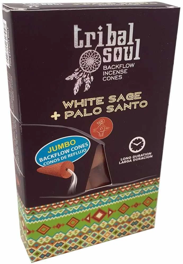 Hari Darshan Atbulinio smilkymo kūginiai smilkalai Baltas Sage Palo Santo, Tribal Soul, 15g