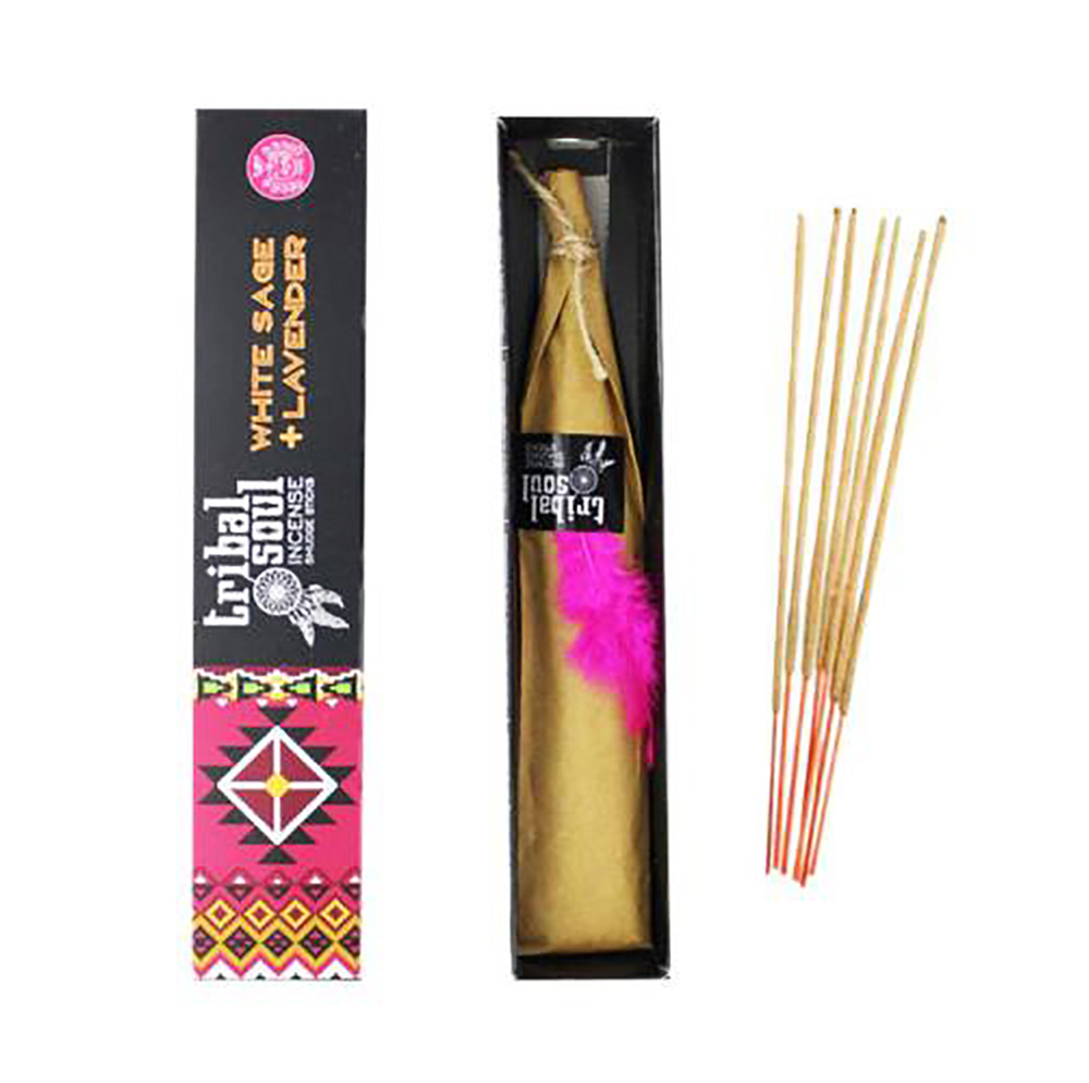 Hari Darshan Smilkalų lazdelės Baltas Sage Lavender, Tribal Soul, 15g