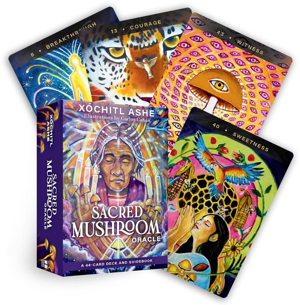 Hay House Sacred Mushroom Oracle šamaninės orakulo kortos anglų kalba