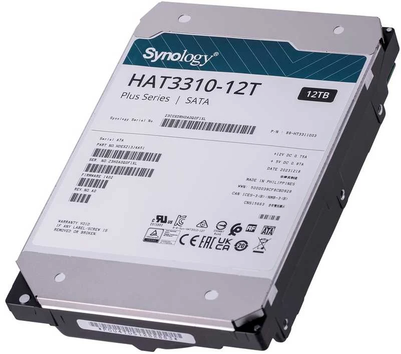 Synology Sinologija | Kietasis diskas | HAT3310-12T | 7200 RPM | 12000 GB